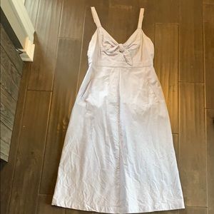 Midi Denim Front Tie Dress